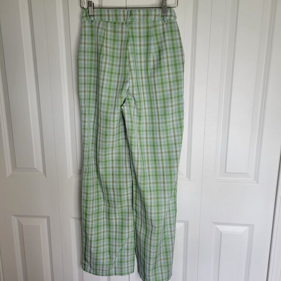 Princess Polly Wide Leg Plaid Pant size 4 - Picture 3 of 5